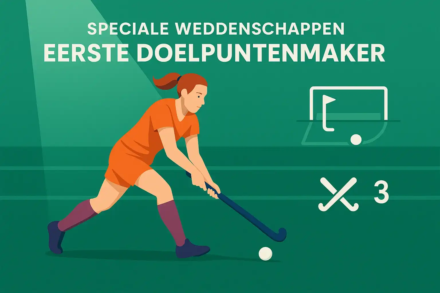 Speciale hockey weddenschappen zoals eerste doelpuntenmaker en strafcorners